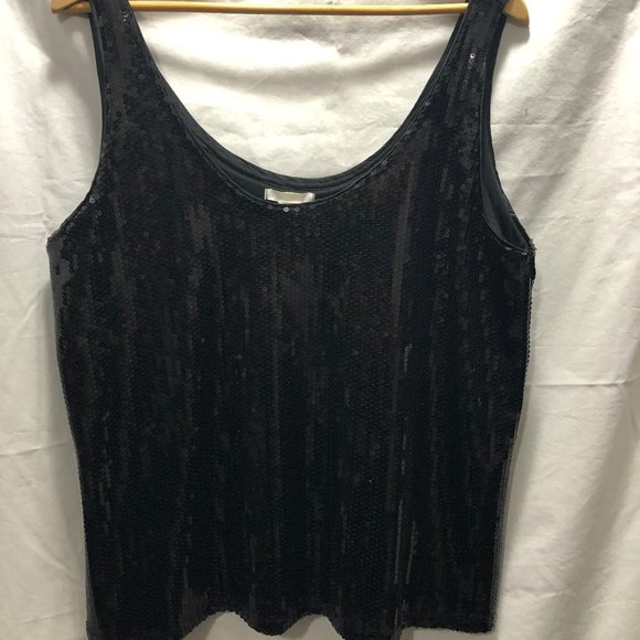 Black sequined top - Picture 1 of 5